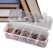 Setauoo Charger Cable Cord Storage Organizer - Stationery Supplies Storage Box | Stackable Charger Storage Box Case with 10 Divider for Jewelry Or Cosmetics