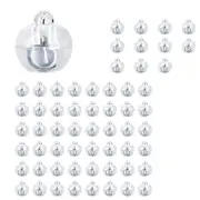 60Pcs LED Balloon Lights, Mini LED Light Warm White, LED Balloon Light for Paper Lantern, Balloon Light, Birthday Transparent White