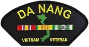 Vietnam Veteran w/Ribbon: Da Nang Station Patch Licensed Military Apparel Patriotic Products Gifts for Veterans Families and Retired VetFriends.com
