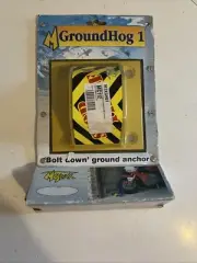 MOTRAX GROUNDHOG 1 BOLT DOWN GROUND OR WALL MOUNTING ANCHOR YELLOW. R2B