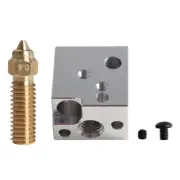 Extruder Hotend Heating Kit 0.4mm Brass Nozzle High Temperature Resistant9397