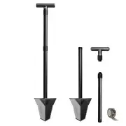 DR.ÖTEK Spade Shovel, Heavy Duty Digging Tool T Handle, Serrated Blade, Roo