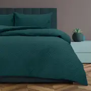 Ardor Boudoir Asher Deep Teal Quilt Cover Set
