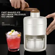Portable Manual Ice Shaver Crusher Shredding Hand Crank Snow Cone Maker Machine