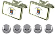 [Select Gifts] Shirt Dress Studs Managua City Nicaragua Flag Cufflinks