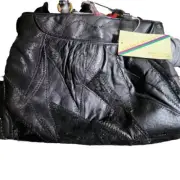 Michael Stevens Genuine Leather Patchwork Purse