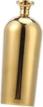 Generic Stainless Steel Flask Hip Drinking Flask Reusable, Portable Wine Bottle Pocket Flask for Bar Home Decor, Party Climbing Gift, Gold