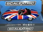 Scalextric C3878 Stunning Jaguar E-Type Union Jack New & Unused 1/32 Scale!