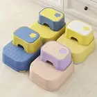 Sturdy Kids' Step Stool Children Bathroom Interlocking Toddler with Toy Storage