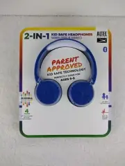 Altec Lansing 2-IN-1 Bluetooth and Wired Kid Friendly Headphones 85 decibels