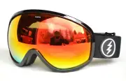 NWOB ELECTRIC MASHER SNOWBOARD GOGGLES $160 Gloss Black / Brose-Red Chrome