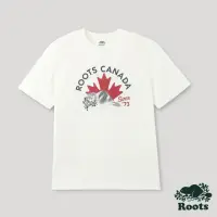 在飛比找momo購物網優惠-【Roots】Roots男裝-加拿大日系列 手繪海狸有機棉短