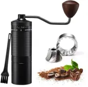 LIFEBEA Hand-Cranked Coffee Bean Grinder, Lens Ring External Adjustment Design,