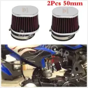 Motorcycle High Flow Red Air Filter For Motocross Scooter Air Pods Cleaner 55mm