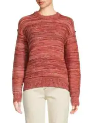 UGG Avianna Striped Wool Blend Sweater in Salmon Pink Women's Medium NWT $98