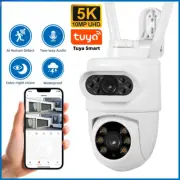 Outdoor 10MP 5K HD Dual Lens WiFi IP Camera Tuya Smart PTZ Wireless HomeSecurity