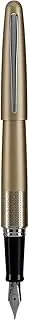 [Pilot] Metropolitan Collection Fountain Pen, Gold Barrel, Zig-Zag Design, Medium Nib, Black Ink (91103)