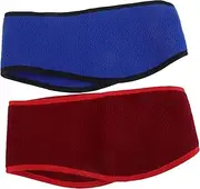 [PACKOVE] 2pcs Polar Fleece Ear Warmers for Men and Women Stylish Ear Headbands for Cycling Running and Outdoor Activities Cold Protection