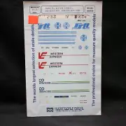 Microscale Decal HO 87-341 HO Scale Santa Fe, Western Express, Gelco 40ft Vans