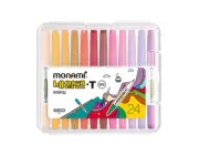Monami Twin Name Pen 24 Color Set Permanent Marker Pen Monami T