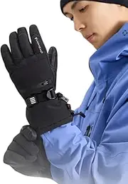 [xwxwseui] Waterproof Snow Gloves for Men Women Insulated Ski Mitten Touchscreen Windproof Warm Snowboard Gloves