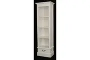 CT Tasmania Solid Timber 1 Drawer Bookcase - White