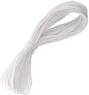 10M 4mm Picture Frame Hanging String Picture Hanging Cord Heavy Duty White Strong Nylon Cord Braided Rope Multifunction Rope Wire Canvas Cord for Mirror Frame Parasol Paintings Hanging Decoration