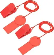 equlup Treadmill Safety Key, 2 Pack Universal Safety Switch for Running Machines, Emergency Stop Replacement Safety Clip Key