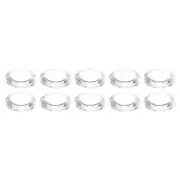 10Pcs Diameter 27.8mm High 8mm PMMA Flat Convex Lens Flashlight Optical Lens