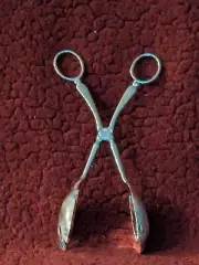 Silver Plated Scissor Salad Tongs