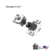 Compact Soft Close Face Frame Cabinet Hinges 6 Way Adjustment 1 1/4" Overlay