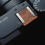 Wood Shutter Release Button HotShoe Cover for LEICA D-LUX8 Dlux7 Camera ColdShoe