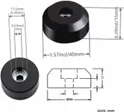 Sam&Johnny Speaker isolation pad 4015 rubber feet for electronics Audio Turntable Speaker CD Guitar