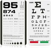 Eye Chart Pocket Eye Chart Snellen Pocket Eye Chart Rosenbaum Pocket Eye Char...
