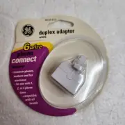 GE Triplex Adapter 6 Wire Phone Connect For Phones Modems And Fax Machines