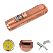 Aurora A9 Pro G4 Copper Keychain Flashlights, Max 650 High Lumens Super Brigh...