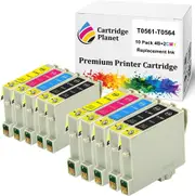 Cartridge Planet 10 Pack (4BK,2C,2M,2Y) Compatible Ink for Epson T0561 T0562 T0563 T0564 for Epson Stylus Photo R250 Stylus Photo RX430 Stylus Photo RX530