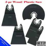 5 Saw Blade Oscillating Multi Tool Fein Bosch Dewalt Porter Cable Dremel Ridgid