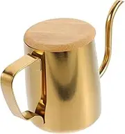 Mikinona Elegant and Chic Gooseneck Pot Stainless Steel Coffee Kettle Drip Spout Present for Coffee Lovers