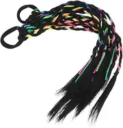 Ipetboom 1 Pair Colored Dreadlocks Hair Accessories for Ponytail Extensions Ponytail Braids Dress up Hair Extensions Halloween Hair Extensions High Temperature Wire