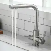 3 Way Kitchen Faucet - 360 Rotatable - 3 In 1 Water Filter Mixer Tap - Drinking Water Faucet 2 Lever -HGDMV
