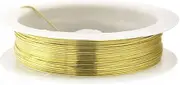 Tarnish Resistant Bare Copper Wire Jewelry Beading Wire Roll for Crafts Beading Jewelry Making 0.2mm Gold
