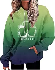 Olivcker Gradient Hoodies for Women Oversized Hooded Sweatshirts Long Sleeve Shirts Cozy Soft Pullover for Women