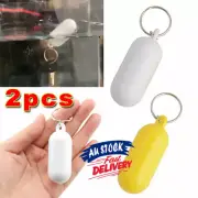2Pcs Key Ring Fender Floating Buoyant Float Keychain Keyring Marine Sailing Boat