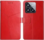 Compatible with OnePlus 10 Pro 5G Cover,Compatible with OnePlus 10 Pro 5G PU Leather Card slot Magnetic Closure Flip Kickstand Red