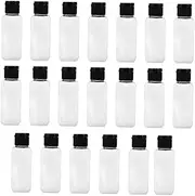 HONITANO 30Pcs Clear Plastic Travel Bottles Refillable Empty Containers for Outdoor Travel Leak Lightweight for Liquids Cosmetics and Hand