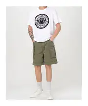 Balmain Turn-Up Hem Cargo Shorts FR54,FR46,FR48,FR50,FR52 green