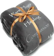 Warm Hugs Gift Throw Blanket -Healing Gift Cancer Chemo Survivor Get Well Caring