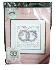 New FROM THE HEART Marriage Remembrance Crewel Kit 51042 Lynn Norton Parker