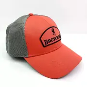 Browning Emblem Coral Mens One Size Mesh Back Snapback Cap Hat 308567511